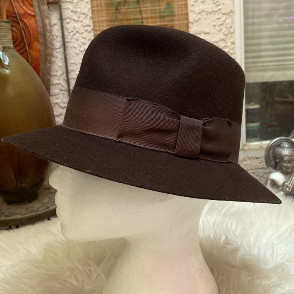 🤎🤎BROWN WOOL FEDORA HAT🤎🤎